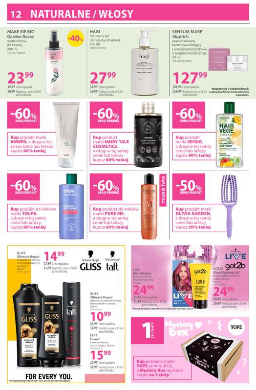 Hebe - gazetka promocyjna Gazetka od czwartku 19.03 do czwartku 02.04 - strona 12