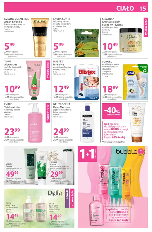 Hebe - gazetka promocyjna Gazetka od czwartku 19.03 do czwartku 02.04 - strona 15