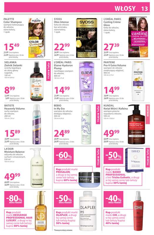 Hebe - gazetka promocyjna Gazetka od czwartku 19.03 do czwartku 02.04 - strona 13