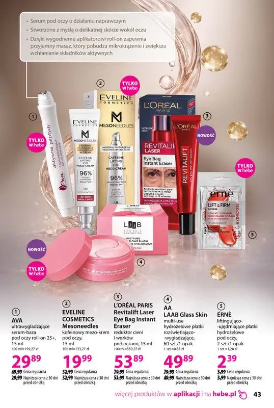 Hebe - gazetka promocyjna Katalog od czwartku 19.03 do piątku 17.04 - strona 43