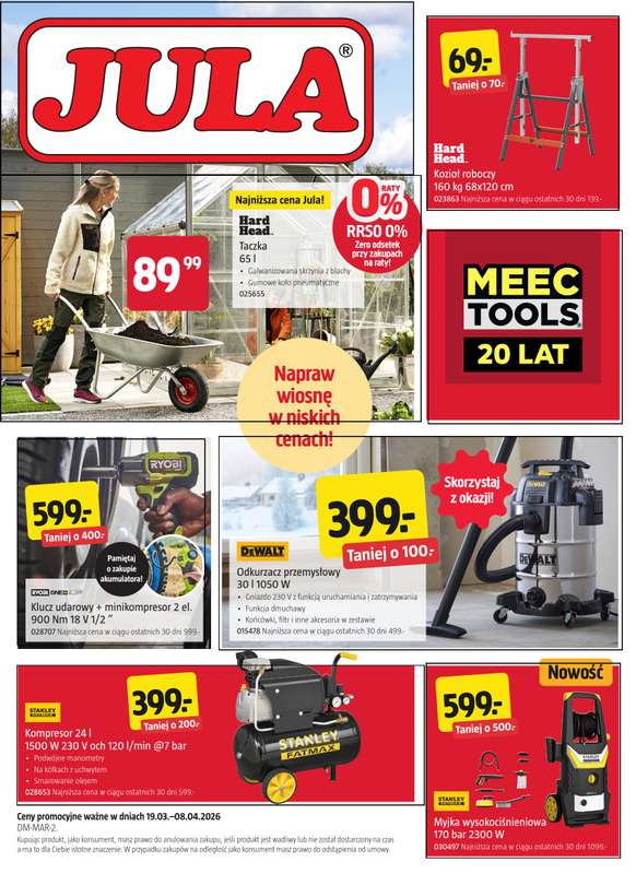 Jula - gazetka promocyjna Gazetka od czwartku 19.03 do środy 08.04