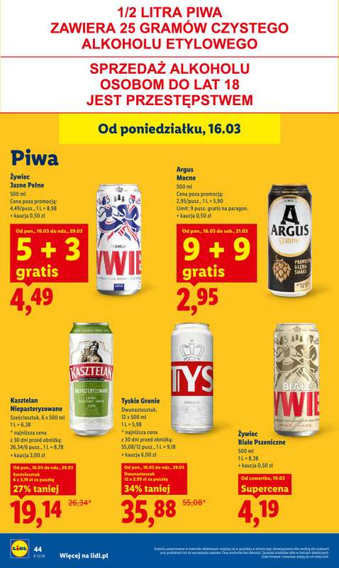 Lidl - gazetka promocyjna Oferta od czwartku od czwartku 19.03 do soboty 21.03 - strona 46