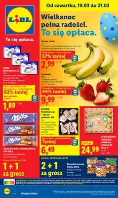 Lidl - gazetka promocyjna Oferta od czwartku od czwartku 19.03 do soboty 21.03