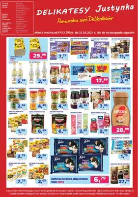Delikatesy Justynka - gazetka promocyjna Plakaty promocyjne od czwartku 19.03 do środy 25.03 - strona 2