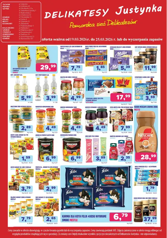 Delikatesy Justynka - gazetka promocyjna Plakaty promocyjne od czwartku 19.03 do środy 25.03 - strona 2