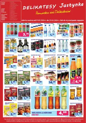 Delikatesy Justynka - gazetka promocyjna Plakaty promocyjne od czwartku 19.03 do środy 25.03 - strona 3