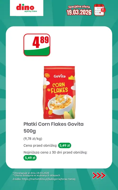 Dino - gazetka promocyjna Specjalna oferta na 19.03.2026 - promocje spoza gazetki od czwartku 19.03 do czwartku 19.03 - strona 9