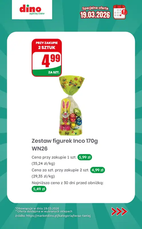 Dino - gazetka promocyjna Specjalna oferta na 19.03.2026 - promocje spoza gazetki od czwartku 19.03 do czwartku 19.03 - strona 8