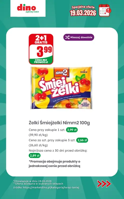 Dino - gazetka promocyjna Specjalna oferta na 19.03.2026 - promocje spoza gazetki od czwartku 19.03 do czwartku 19.03 - strona 7
