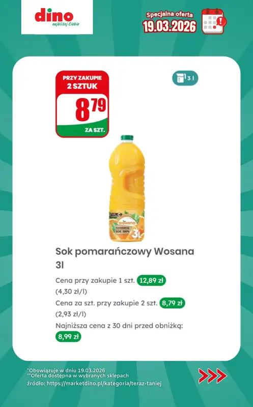 Dino - gazetka promocyjna Specjalna oferta na 19.03.2026 - promocje spoza gazetki od czwartku 19.03 do czwartku 19.03 - strona 5