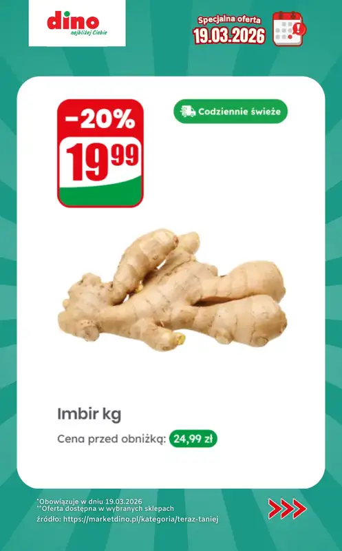 Dino - gazetka promocyjna Specjalna oferta na 19.03.2026 - promocje spoza gazetki od czwartku 19.03 do czwartku 19.03 - strona 10
