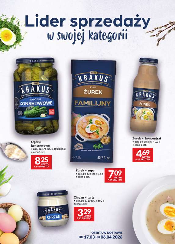 Makro - gazetka promocyjna Ulotka Krakus od czwartku 19.03 do poniedziałku 06.04