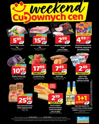 Delfin - gazetka promocyjna Weekend cudownych cen od czwartku 19.03 do niedzieli 22.03