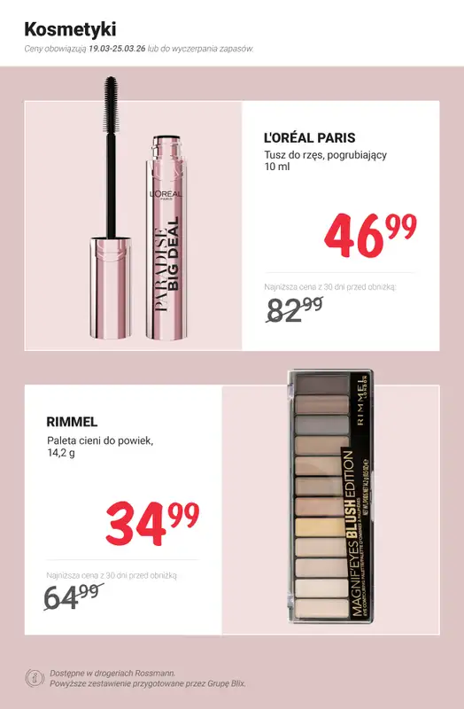 Rossmann - gazetka promocyjna MEGA promocje z nowej gazetki od czwartku 19.03 do środy 25.03 - strona 3