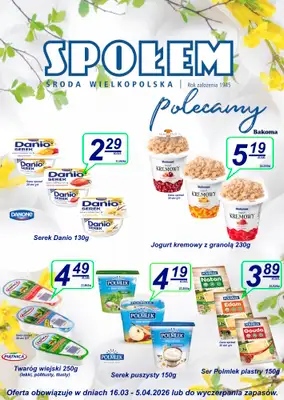 Społem - Blisko i Korzystnie - gazetka promocyjna Gazetka PSS Środa Wielkopolska od czwartku 19.03 do niedzieli 05.04 - strona 2