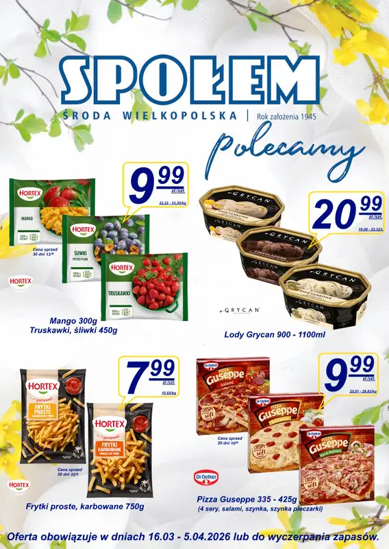 Społem - Blisko i Korzystnie - gazetka promocyjna Gazetka PSS Środa Wielkopolska od czwartku 19.03 do niedzieli 05.04 - strona 5