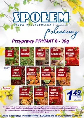 Społem - Blisko i Korzystnie - gazetka promocyjna Gazetka PSS Środa Wielkopolska od czwartku 19.03 do niedzieli 05.04 - strona 6