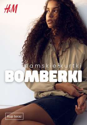 H&M - gazetka promocyjna Damskie kurtki bomberki od czwartku 19.03 