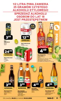 Netto - gazetka promocyjna Gazetka od czwartku 26.03 do niedzieli 29.03 - strona 21