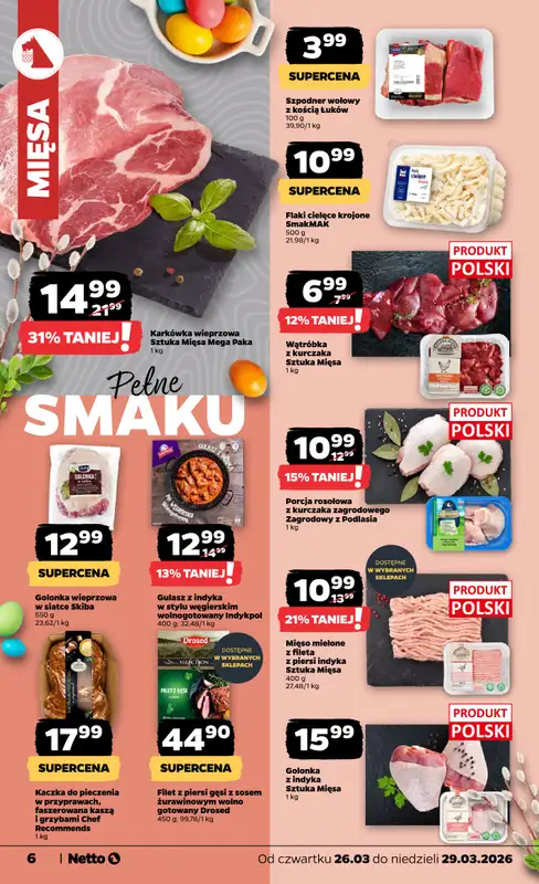 Netto - gazetka promocyjna Gazetka od czwartku 26.03 do niedzieli 29.03 - strona 6