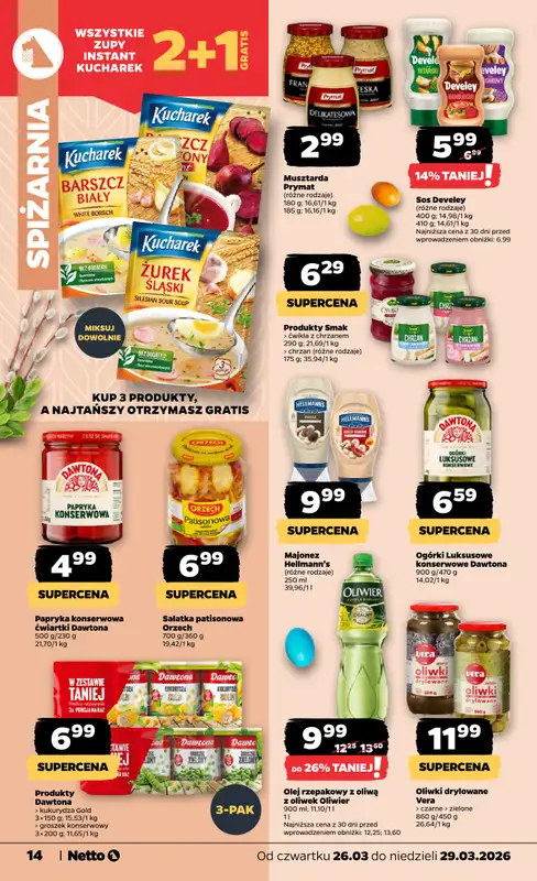 Netto - gazetka promocyjna Gazetka od czwartku 26.03 do niedzieli 29.03 - strona 14