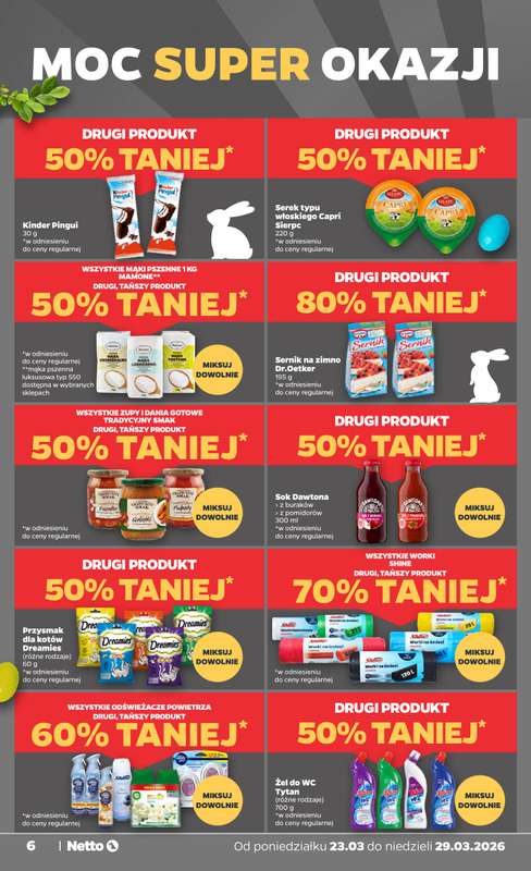 Netto - gazetka promocyjna Gazetka od poniedziałku 23.03 do niedzieli 29.03 - strona 6