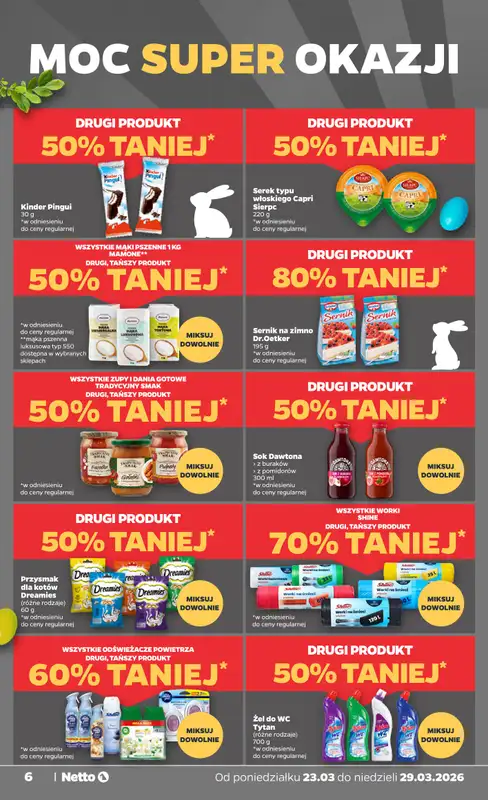 Netto - gazetka promocyjna Gazetka od poniedziałku 23.03 do niedzieli 29.03 - strona 6