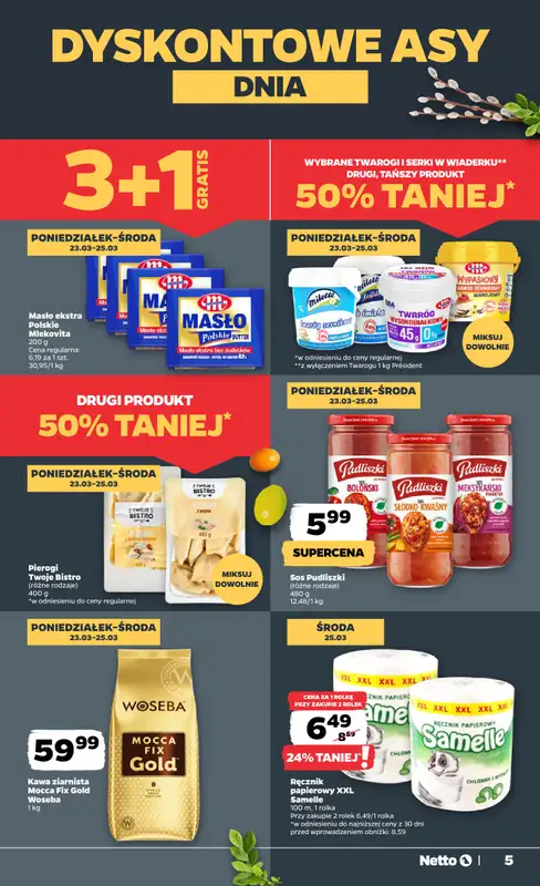 Netto - gazetka promocyjna Gazetka od poniedziałku 23.03 do niedzieli 29.03 - strona 5