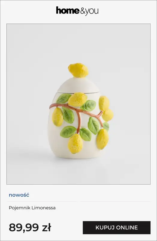 home&you - gazetka promocyjna Wzór w cytryny od czwartku 19.03 do niedzieli 29.03 - strona 8