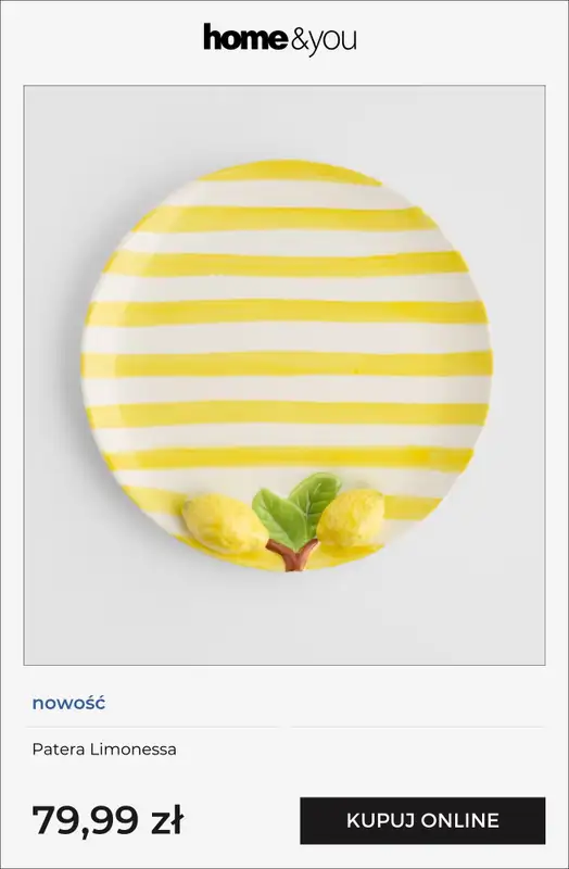 home&you - gazetka promocyjna Wzór w cytryny od czwartku 19.03 do niedzieli 29.03 - strona 4