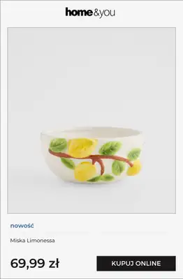 home&you - gazetka promocyjna Wzór w cytryny od czwartku 19.03 do niedzieli 29.03 - strona 6