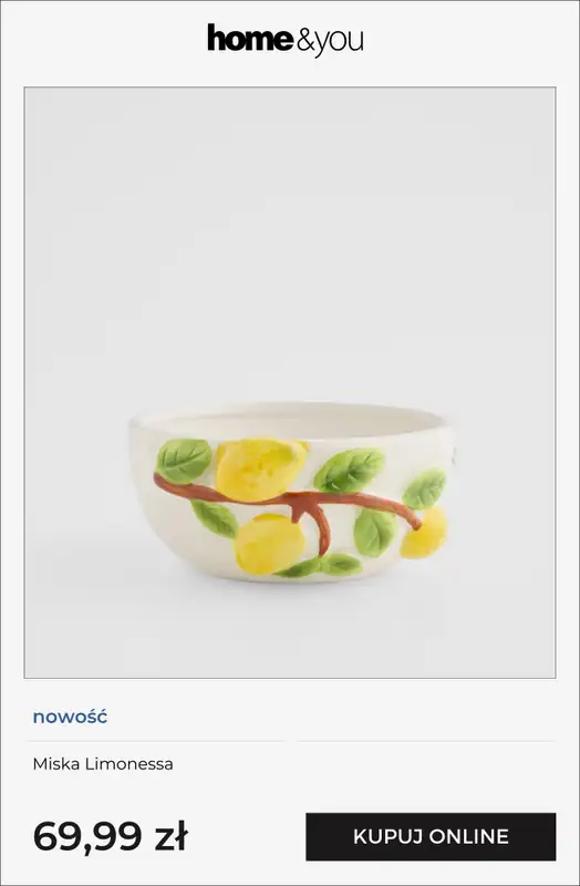 home&you - gazetka promocyjna Wzór w cytryny od czwartku 19.03 do niedzieli 29.03 - strona 6