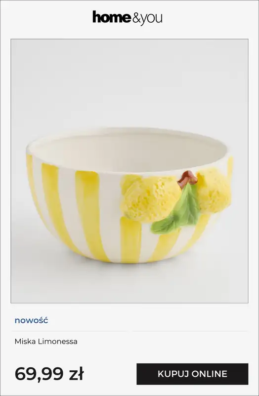 home&you - gazetka promocyjna Wzór w cytryny od czwartku 19.03 do niedzieli 29.03 - strona 5