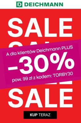 Deichmann - gazetka promocyjna -30% na nieprzecenione torby i plecaki od czwartku 19.03 do wtorku 31.03