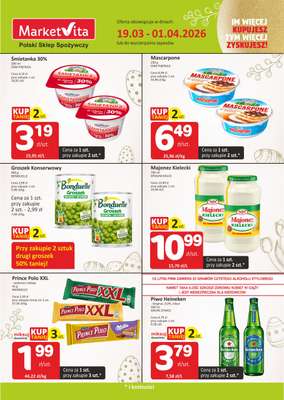 Marketvita - gazetka promocyjna Wielopaki  do środy 01.04