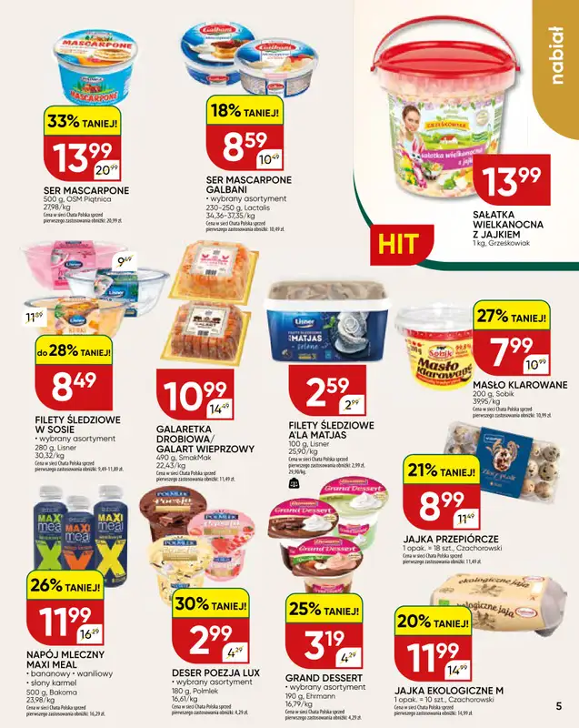 Chata Polska - gazetka promocyjna Gazetka od czwartku 26.03 do soboty 04.04 - strona 5