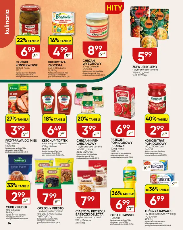 Chata Polska - gazetka promocyjna Gazetka  do soboty 04.04 - strona 14