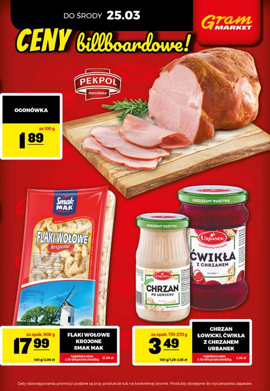Gram Market - gazetka promocyjna Cały tydzień niskie ceny od piątku 20.03 do środy 25.03 - strona 3