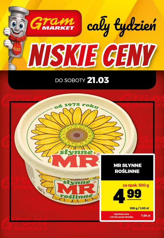 Gram Market - gazetka promocyjna Cały tydzień niskie ceny od piątku 20.03 do środy 25.03