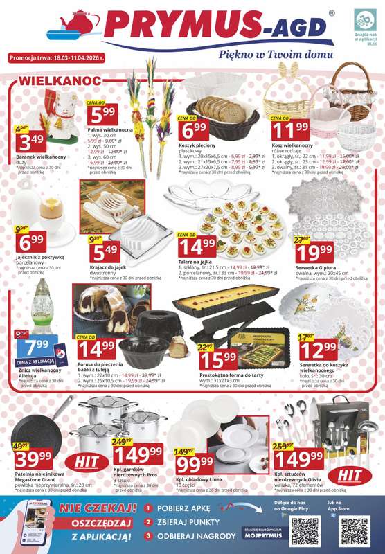 Prymus AGD - gazetka promocyjna Gazetka od środy 18.03 do soboty 11.04
