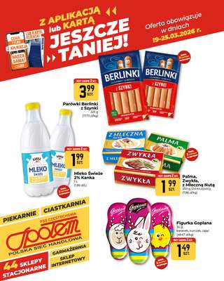 Społem Częstochowa - gazetka promocyjna Plakaty promocyjne od czwartku 19.03 do środy 25.03