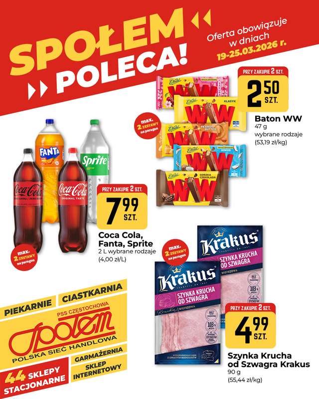 Społem Częstochowa - gazetka promocyjna Plakaty promocyjne od czwartku 19.03 do środy 25.03 - strona 3