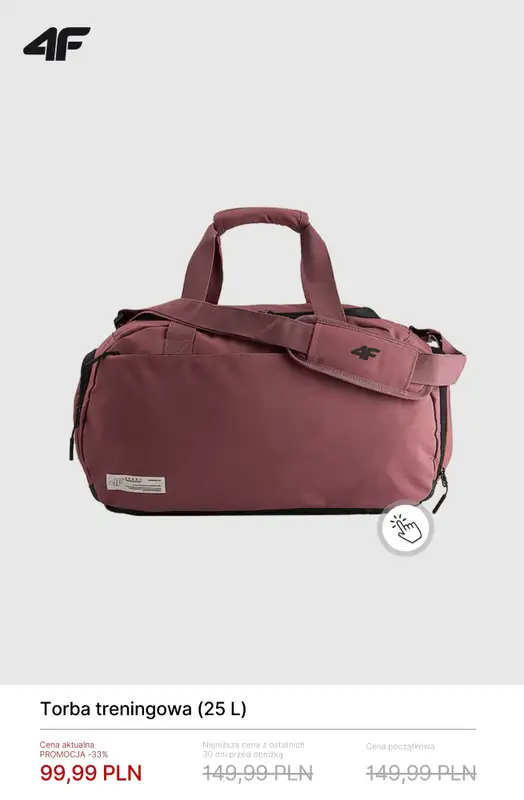 4F - gazetka promocyjna Promocje: torby, plecaki, nerki od czwartku 19.03  - strona 7