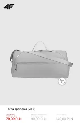 4F - gazetka promocyjna Promocje: torby, plecaki, nerki od czwartku 19.03  - strona 12