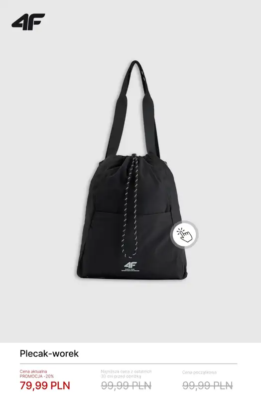 4F - gazetka promocyjna Promocje: torby, plecaki, nerki od czwartku 19.03  - strona 13
