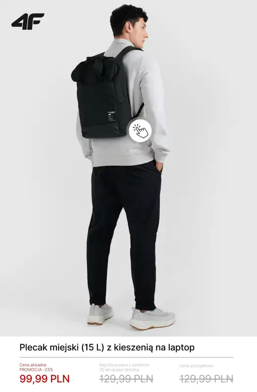 4F - gazetka promocyjna Promocje: torby, plecaki, nerki od czwartku 19.03  - strona 4