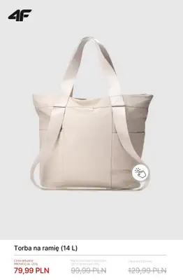 4F - gazetka promocyjna Promocje: torby, plecaki, nerki od czwartku 19.03  - strona 3