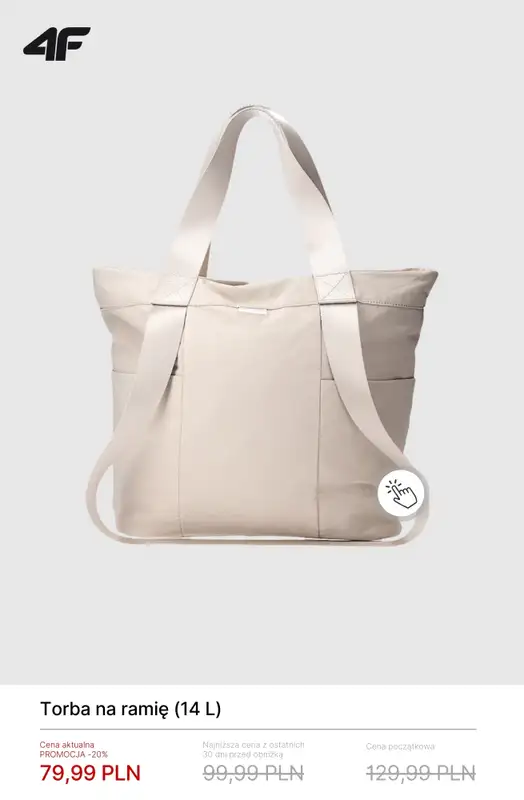 4F - gazetka promocyjna Promocje: torby, plecaki, nerki od czwartku 19.03  - strona 3
