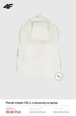 4F - gazetka promocyjna Promocje: torby, plecaki, nerki od czwartku 19.03  - strona 6