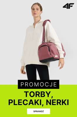 4F - gazetka promocyjna Promocje: torby, plecaki, nerki od czwartku 19.03 